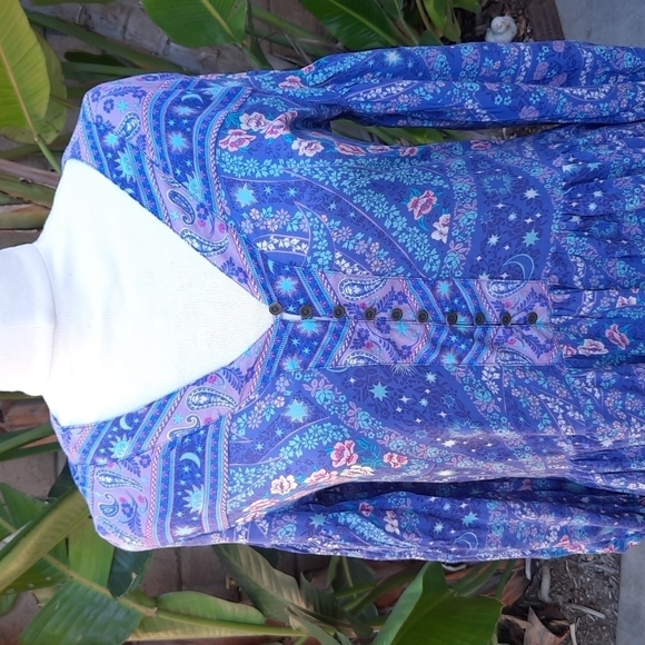 Spell and the Gypsy small City Lights flowy midi dress gown ruffle moon - Picture 4 of 10